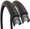 Fincci Par Plegable Cubiertas 26 x 1,95 Pulgadas 50-559 Slick Plegable Negros Neumaticos para MTB Montaña Ciclo Carretera Hibrida Bici Bicicleta 26