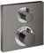 hansgrohe Unterputz Theromstat Ecostat Square, für 2 Funktionen, Brushed Black Chrome
