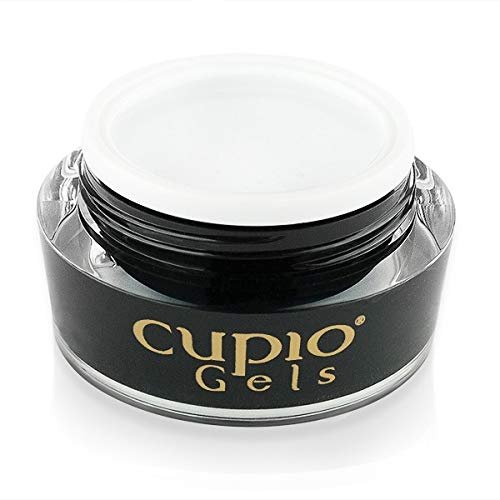 Cupio Builder Gel Milky White 15 ml – milchig-weißes Aufbaugel für Babyboomer & French – UV/LED Gel für Verstärkung & Verlängerung