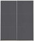 Rauch Möbel Santiago Schrank Schwebetürenschrank, Grau metallic, Schwarz, 2-türig, inkl. Zubehörpaket Premium, 6 Einlegeböden, 2 Kleiderstangen, 1 Hakenleiste, Türdämpfer-Set, BxHxT 175x210x59 cm