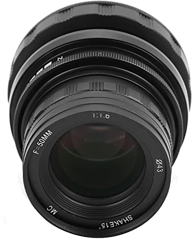 VBESTLIFE Tilt -Objektiv, 50 Mm F1.6 Tilt Manual Vollformat-Objektiv für M4 / 3-Mount-Kamera