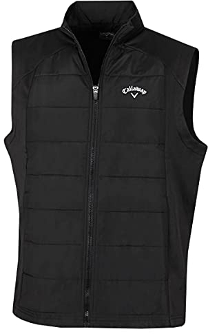 Callaway Golf Mens Full Zip Puffer Gilet - Caviar - XL