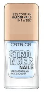 Catrice Stronger Nails Strengthening Nail Lacquer, Nagelhärter, Nagellack, Nr. 11 Mighty Blue, blau, härtend, stärkend, glänzend, ohne Aceton, vegan, Mikroplastik Partikel frei (10,5ml)
