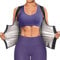 Bingrong Damen Sauna Effekt Anzug Sauna Weste Unterbrust Korsett Bauchweg Sauna Thermo Tank Top Fitness Shirt Saunaanzüge Schwitzanzug Body Shaper (XL, Schwarz)