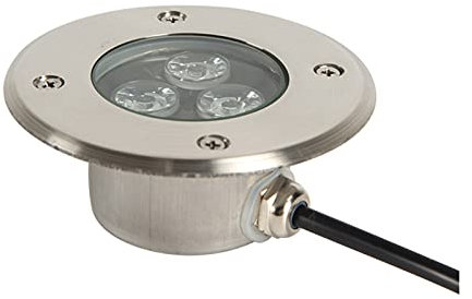 Spot LED Exterieur Encastrable, IP68 Très Mince Spots LED Encastrables Au Sol Corps En Acier Inoxydable Rendu des Couleurs Élevé Pour Terrasses, Allées de Piscine, Jardins (Warm White light, 85-265V)