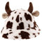 Colorful Outdoor Horn Kuh Druck Dicke Frau Mode Hut Muster Hut Warme Fischerbecken Baseballmützen Badekappe Lustig Erwachsene