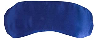 Yoga-Mad Eye Pillow | Satin Eye Pillow | Lavender & Linseed Filled Yoga Pillow | Stress Relief Eye Bag for Aromatherapy, Relaxation and Tired Eyes (Blue)