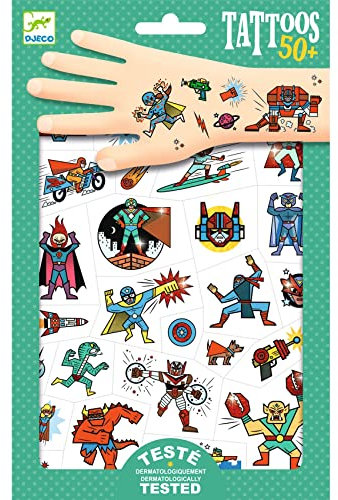 Djeco DJ09614 Heroes Vs Villains Tattoos