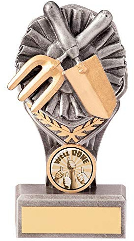 Trophy Superstore Falcon Gardening Trophy - Free Engraving - 150mm D-60x16