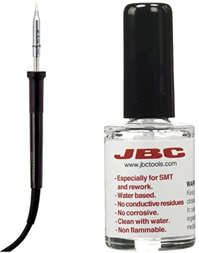 Jbc Soldering Sl 3302040St - Soldador elec lapiz 025w cab.tripolar 30st jbc & 0046565 Flux Fl-15 Reparador De Circuitos