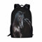 xixirimido Schulrucksack für Kinder, Jungen, Mädchen, Büchertasche für Grundschule, Schwarzes Pferd, Einheitsgröße, Lässiger Tagesrucksack