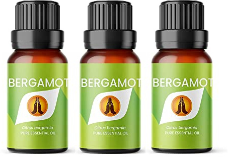 Aroma Energy Bergamot Essential Oil, 30ml (3x10ml) | Diffuser oil for home, aromatherapy, burner, candle making, soap, wax melts | Natural, Vegan, UK Made
