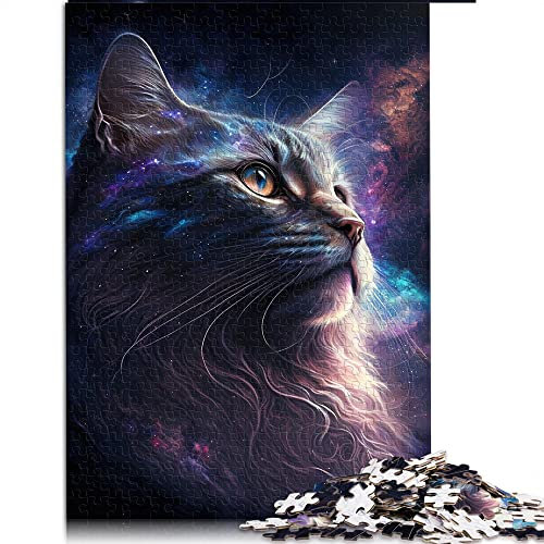 1000 Teile Puzzle Katze für Erwachsene Kinder Papppuzzles Wohnkultur (Größe 26x38cm)
