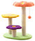 Generic Arbre à chat 57 cm en forme de fleur - Arbre à chat multicolore avec balle jouet - Orange