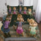 BARDYS Alvin and The Chipmunks Tröster Startseite Satz, Bettwäsche Satz,Spannbetttücher Bettbezug, Süße Dekoration Bettwäsche Set Double（200x200cm）