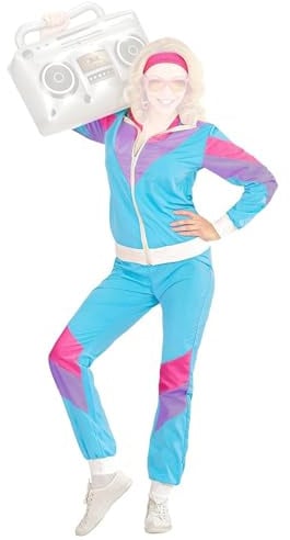 com-four® 80er-Jahre Kostüm für Damen und Herren, Verkleidung und Zubehör | Karneval - JGA - Mottoparty