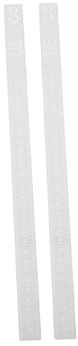 2pcs Thickness Measuring Rulers Guide Sticks Kit Cookie Balance Rulers Levelers Rolling Pin Guides Baking Cookies Pies Pastries Fondant