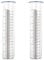 Janasiba Lot de 2 tubes de rechange en plastique pour pluviomètre de 7 capacités, jauge d' de pluie pour jardin, extérieur