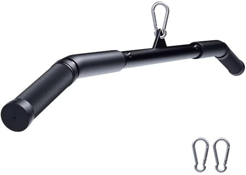 Kinglotus Lat Pull down Bar Cable Machine Attachment,Curl Bar Tricep Press Down Bar.