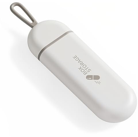 OQKAHIV 1x Portapillole da Viaggio, portapillole portatile a 3 scomparti, Portapillole Tascabile a Prova di Umidità, Mini Scatola per Medicinali per Ufficio, piccolo portapillole per viaggi in ufficio