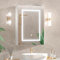 Mepplzian Led Bathroom Mirror Cabinets with Lights,Battery Operated Bathroom Cabinet with Mirror and Light,Illuminated Bathroom Cabinet with Storage,Mirrored Bathroom Cabinets Wall Mounted,600*750 cm