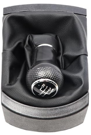 YananAC 5-Gang-Schaltknauf, schwarzer Schaltknauf, kompatibel mit Ibiza 2002–2010, Seat Ibiza 6l Schalthebel