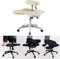 Kniestuhl, Meditationsstuhl, ergonomischer Stuhl mit gekreuzten Beinen und Rollen, höhenverstellbarer Bürohocker, Beige, Einheitsgröße