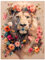 Peinture Numero Adulte, Lion Coloriage Par Numero Adulte, Peinture Pour la Décoration de la Maison 40x50cm