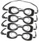 Alasum 4 Stück Mini Schwimm Brille Kinderbrille Mädchen Schwimmen Babypuppe mit Brille doll Accessories DIY-Puppenzubehör Mädchenspielzeug Taucherbrille Puppe Brille Black