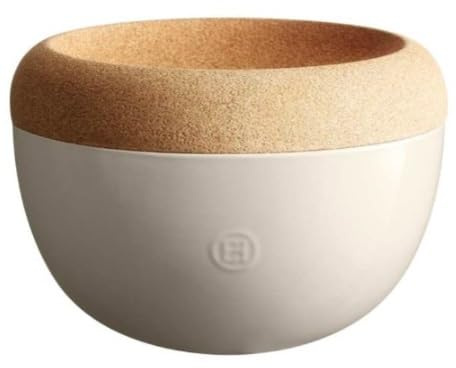 Emile Henry Made in France Deep Food Storage Bowl, 26,9 x 18,5 cm, Ton
