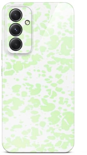 ONEFLOW für Samsung Galaxy A54 5G Hülle mit Design Muster, Designer Case Handy Schutzhülle mit Kameraschutz, Hardcase Bedruckt dünne Handyhülle, Splash Cover, Farb Flecken Mint Grün