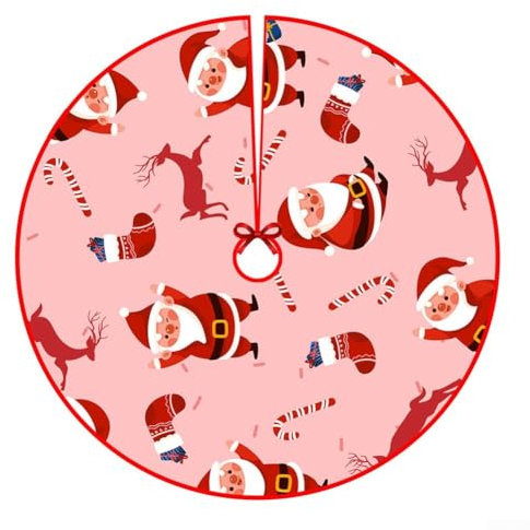 Base per albero di Natale, 90 cm, colore bianco neve, per albero di Natale, decorazione rustica per le festività (F)