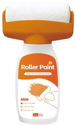PLLYPE 500g Rodillo de Pasta de Reparación de Paredes, Pequeño Cepillo de Reparación de Pared, con papel de lija y guantes para manchas, arañazos de graffiti, paredes dañadas