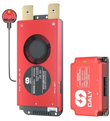 DALY BMS 12V 4S 200A Balance - Smart Bluetooth BMS with 5A Active Cell Balancing for 12V LiFePO4 Battery Pack RV Portable Power Station