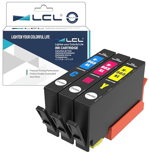 LCL Kompatibel Tintenpatrone 903 903XL T6M03AE T6M07AE T6M11AE (Cyan Magenta Gelb) Ersatz für HP Officejet pro 6860 6868 6950 6951 6960 6970 6975 6978 All-in-One