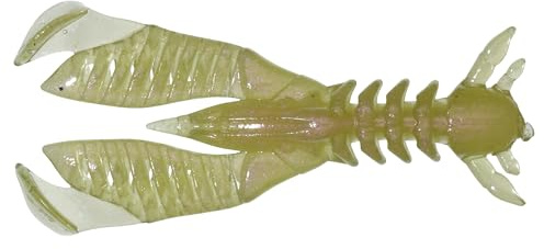 Illex Bleeker Slit Claw 2.2 Gummikrebs 5,6cm - Vielseitiger Barsch- & Döbel-Köder, Finesse Gummiköder mit Paddle-Enden, natürliche Farben, Light Texas, Ned Rig, Angelzubehör