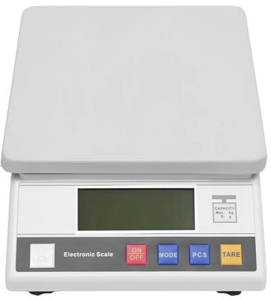 Industrielle Elektronische Waagen LCD Elektronische Waage mit Netzadapter, Wägetablett, 26 * 18 * 6.4cm Präzisionswaage für Einsatz Küchen, Laboratorien, Supermärkten, medizinischen Studien
