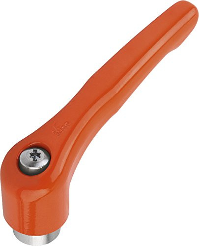 KIPP Klemmhebel Gr.5 M12 Zink, orange RAL2004, 1 Stück, Reinorange RAL2004, K0123.5122