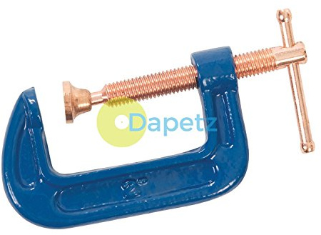 Dapetz ® Red Mini G Clamp 2 Inch 50mm Capacity G-Clamps - Industrial Strength C Clamp Cast Iron Frame Professional Strong Corrosion Resistant for Metal Building Woodworking Carpentry