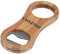 PROMO-SHOP - Abridor de capsula de botella con Imán en Madera de Bambu y Acero Inoxidable Personalizado (con Nombre o Texto), Dimensiones 100 x 40 mm