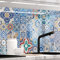 StickerProfis Küchenrückwand selbstklebend Glasoptik - MAROKKO Fliesen - 1.8mm, Versteift, alle Untergründe, Hart PET Material, Premium 60 x 80cm