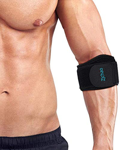 ZJchao Bandage Ellenbogen, Ellenbogenbandage Tennisarm Tennisarmbandage Ellbogenschoner Volleyball mit Verlängertem Elastischen Gürtel für verstauchte Ellbogen, Arthritis, Tennis, lindern Schmerzen