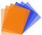 Farbkorrektur-Gel-Filter, 6 Stück, 40 x 50 cm, warmes orange-blaues Beleuchtungsblatt für Fotostudio, Video, Taschenlampe, LED-Licht, Fotografie.