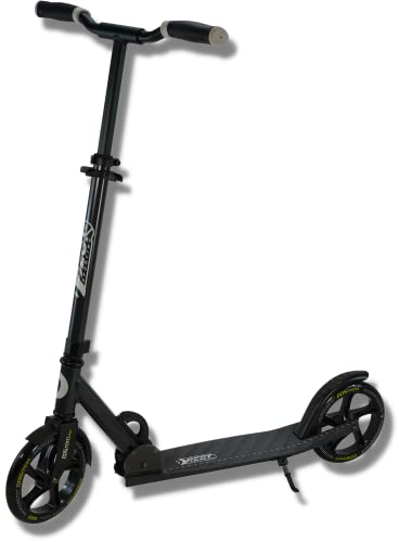 Best Sporting Scooter Erwachsene und Kinder I klappbarer Roller mit Ständer I schwarz I hochwertiger City-Roller für Erwachsene I Tretroller mit Rollengröße 205 mm I ergonomischer Lenker