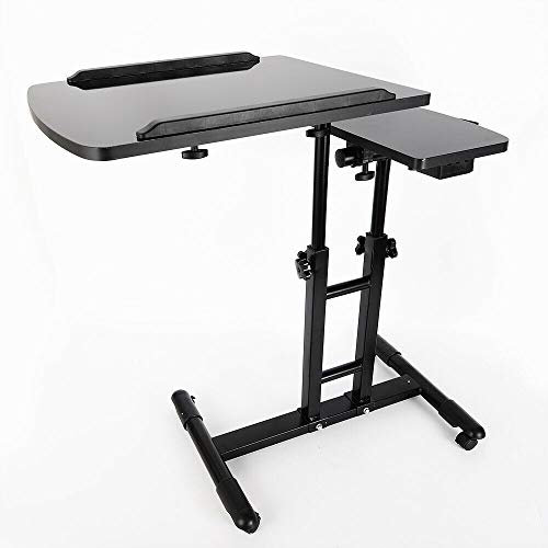 Futchoy Tattoo Workstation 360° Tatouage Table de travail portable réglable 65-97 cm Support de bureau pour tatouage salon de coiffure Noir