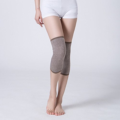 XGOPTS Knit Cashmere Knee Warmers, Soft Thermal Knee Braces Pads Leg Warmers Sleeves, Elastic Leg Sleeves Support Protector for Men Women, Pain Relief, Yoga, Running, Training, Walking