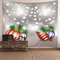 Banemi Gobelin Kinder, Weihnachtskugeln Grau Rot Blau Polyester Tapisserie Schwiegermutter 200X200cm
