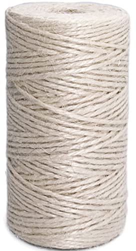 Ficelle de jute colorée de 100 m - Corde en jute naturelle durable - Parfaite pour les travaux manuels, les bocaux, les couteaux, les décorations de mariage, la maison, le jardinage, les cadeaux,