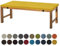 Aselbia Bankauflage Sitzkissen 120X35X5CM,Waschbare Rutschfestes Bankkissen Sitzauflage Bequeme Bankpolster für Bank, Fensterbank, Gartenmöbel, Terrasse, Drinnen,Gelb