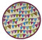 The Norfolk Sewing Company Hob Cover/Chefs Pad Pink Pastel Bunting Design 100% Cotton